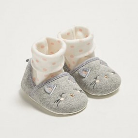 LCW STEPS Cotton Lined Socks Baby Girl Pre-Walking Shoe