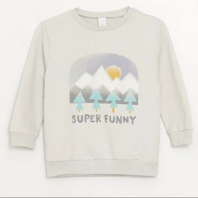 LCW baby Crew Neck Printed Baby Boy Sweatshirt