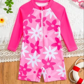 SHEIN Baby Girl Cute Strawberry Print Long Sleeve Zipper