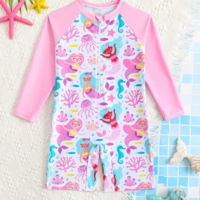 SHEIN 1pc Girls Mermaid
